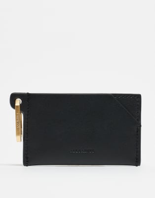AllSaints Hex cardholder in black
