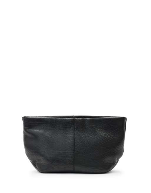 AllSaints - Hex - Pochette en cuir grainé - Noir