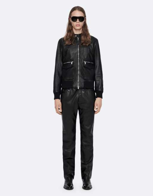 AllSaints Hiro Bomberjacke in Schwarz, 3 von 6