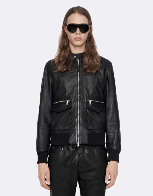 AllSaints Hiro Bomberjacke in Schwarz, 4 von 6