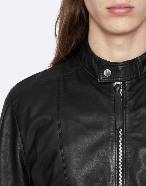 AllSaints Hiro Bomberjacke in Schwarz, 5 von 6