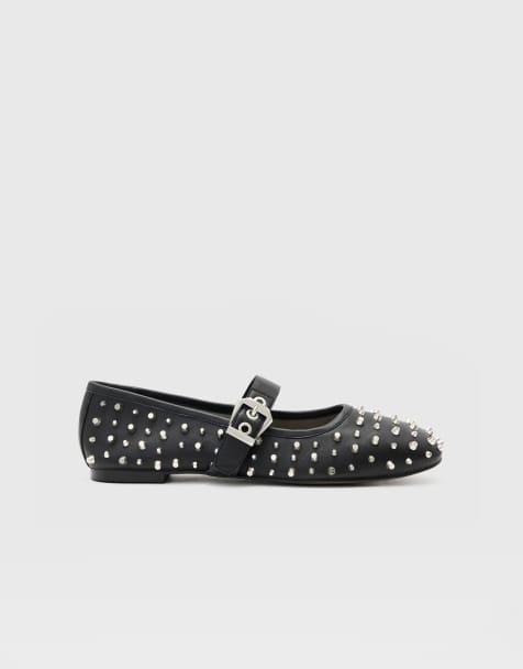 AllSaints – Holly – Czarne buty z ćwiekami - view 1
