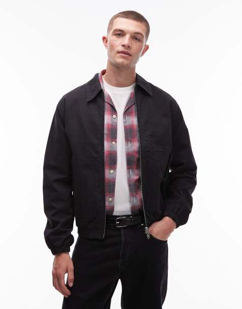 Allsaints holman Harrington jacket in black - view 1
