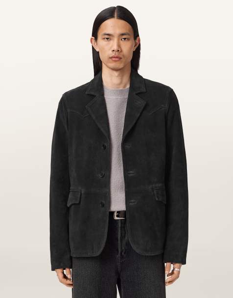 AllSaints – Hornett – Blazer in Zwielicht-Schwarz - view 1