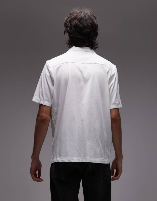 AllSaints - Hudson - Chemise à manches courtes avec logo - Blanc, 3 de 5
