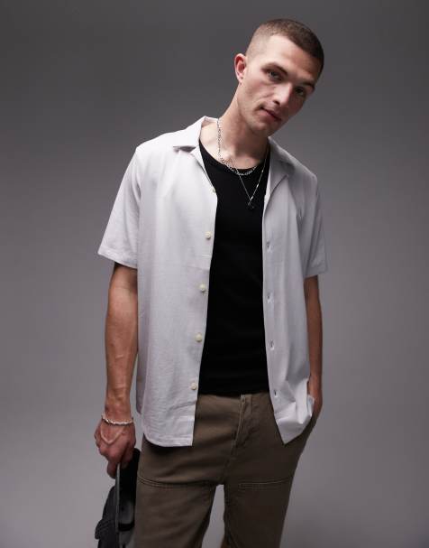 Allsaints Hudson shirt in cloudy grey - GREY