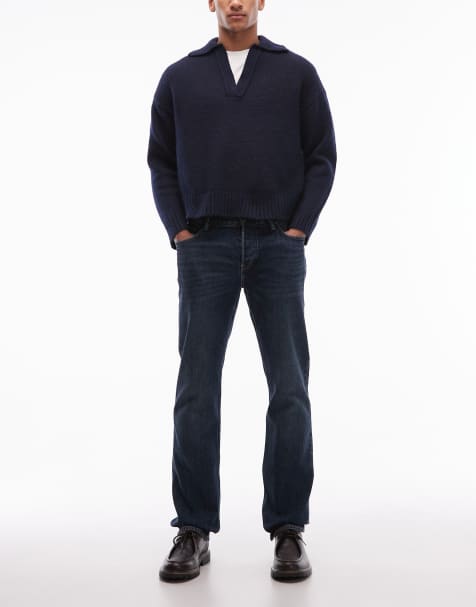 AllSaints - Iggy - Indigoblå jeans i slim fit - view 1