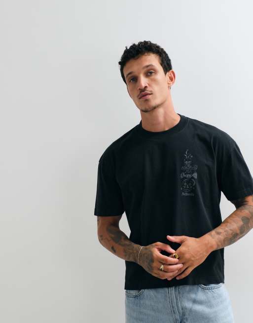 AllSaints - Ignis - T-shirt à manches courtes avec logo graphique et imprimé au dos - Blanc, 2 de 5
