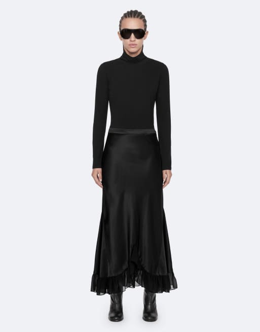 AllSaints Irma jupe noire, 2 de 6