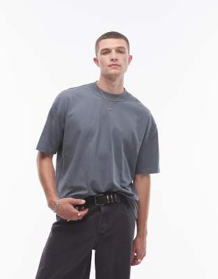 Allsaints Isac Oversized T-shirt In Blue