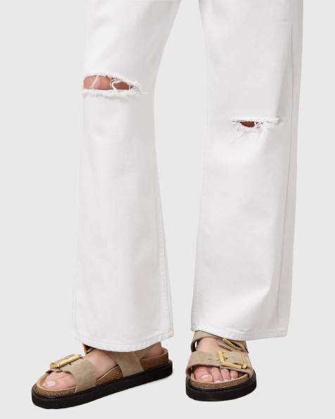 AllSaints - Isla - Sandali color sabbia in pelle - view 1