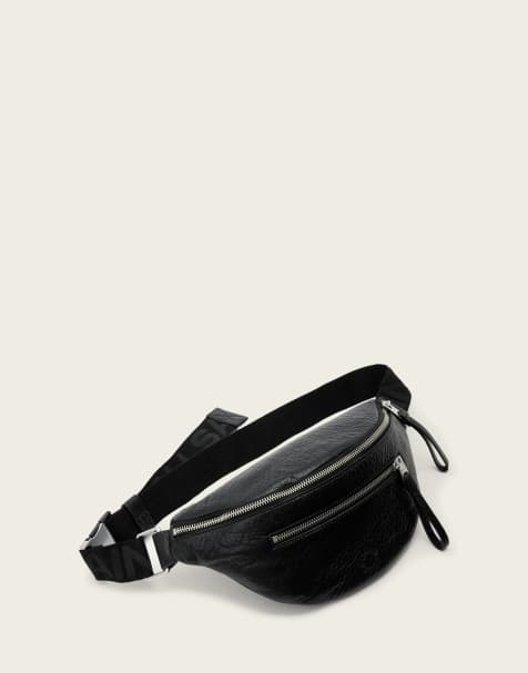 AllSaints – Itoko – Gürteltasche aus schwarzem Leder - view 1