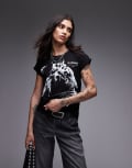 [AllSaints] AllSaints Ivana tiger tee in black 10-12 BLACK