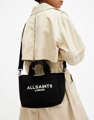 AllSaints - Izzy - Kleine Tragetasche in Schwarz