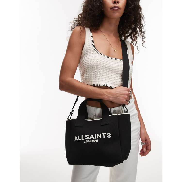 AllSaints Izzy mini tote in black | ASOS