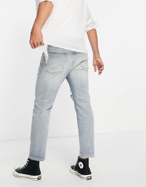 AllSaints jack cropped  distressed jeans in light wash , 4 of 4