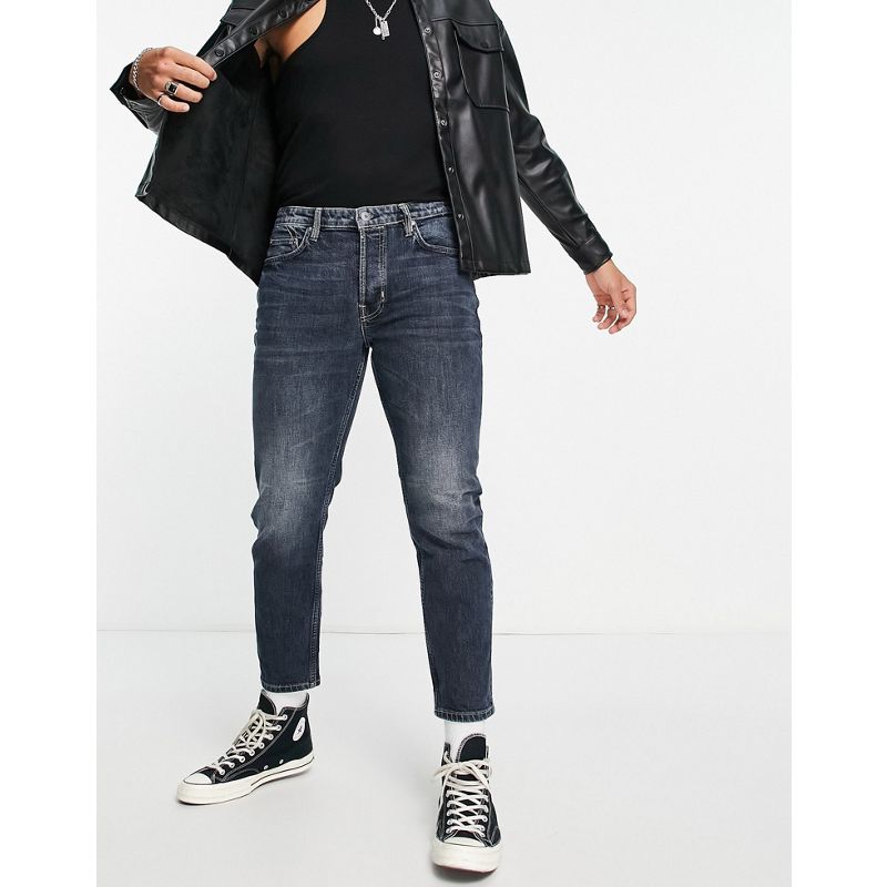 Uomo 6BxPN AllSaints - Jack - Jeans corti lavaggio medio 