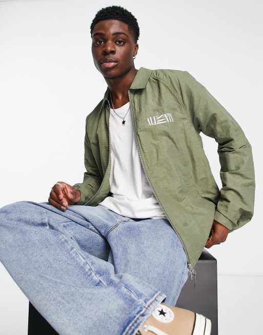 AllSaints – Jacke in Khakigrün