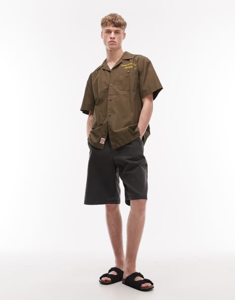 AllSaints - Jackson - Sorte forvaskede jorts i denim - view 1