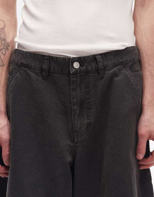 AllSaints - Jackson - Sorte forvaskede jorts i denim, 4 af 5