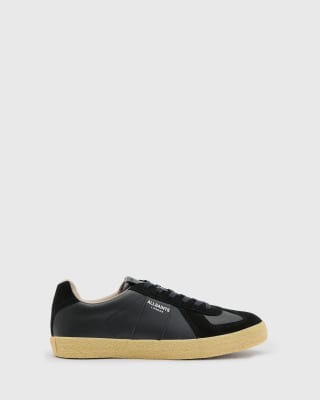 AllSaints AllSaints Jamie leather trainers in black