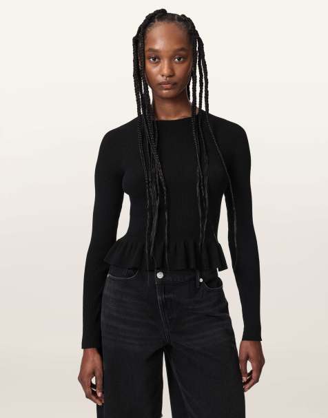 AllSaints – Jas – Pullover in Schwarz - view 1