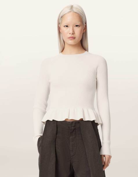 AllSaints - Jas - Trui in wit - view 1