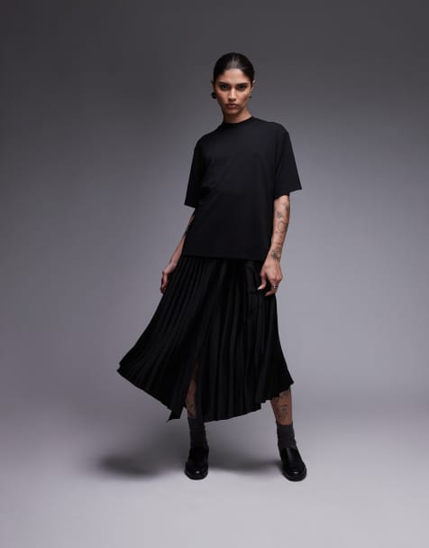 AllSaints – Jax – Svart t-shirtklänning - view 1