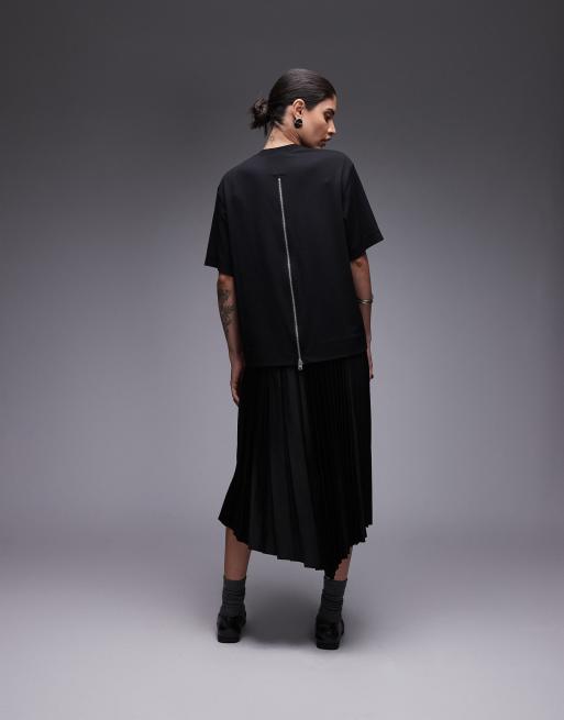 Allsaints Jax tee dress in black ASOS