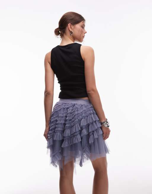 Bluelea Tulle tiered skirt ショート36 Bluelea Tulle tiered skirt ショート36