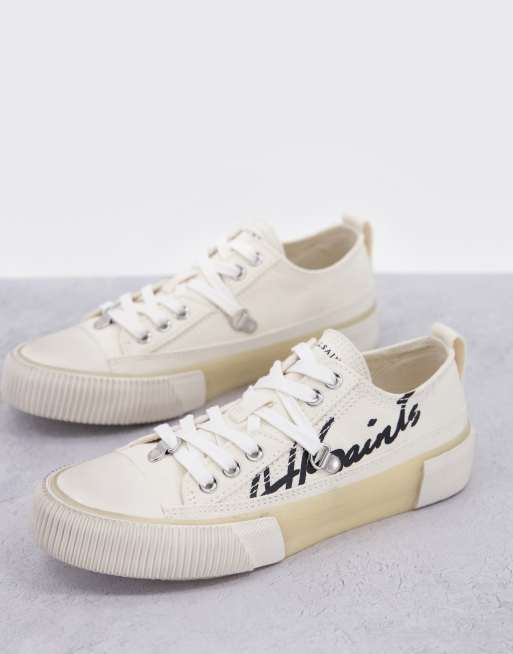 AllSaints - Jazmin - Baskets à logo signature - Blanc