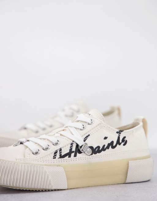 AllSaints – Jazmin – Vita sneakers med sinaturlogga, 2 av 4