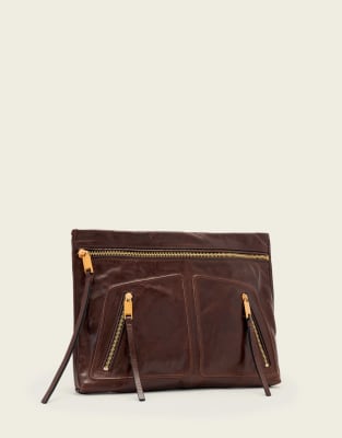AllSaints - Jean Rey - Beuteltasche in Cognacbraun-Brown