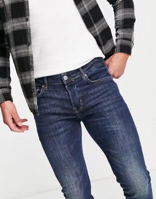 Jeans slim AllSaints - Jean skinny coupe cigarette - Délavage indigo