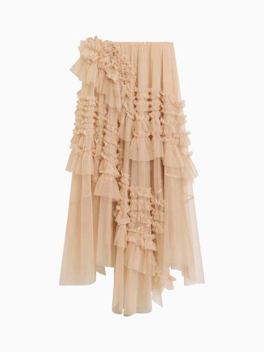 フリルが可愛い AllSaints JEN TULLE チュールスカート AllSaints Tulle Jen Skirt | Harrods US