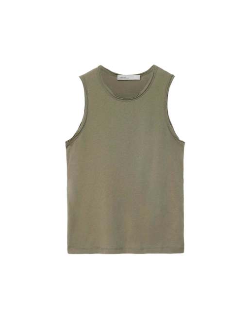 AllSaints Jenny Tanktop in verwaschenem Khaki, 2 von 6