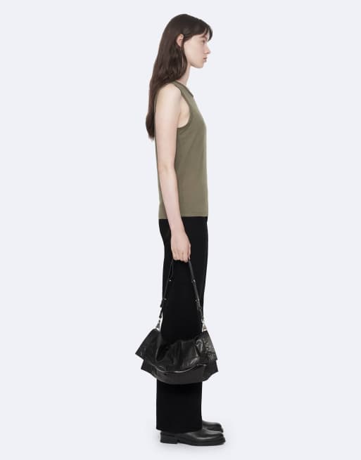 AllSaints Jenny Tanktop in verwaschenem Khaki, 6 von 6