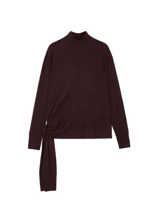 AllSaints jersey Tilley en marrón granate, 7 de 7
