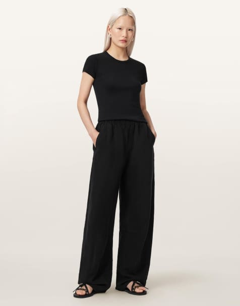 AllSaints - Jett - Pantalones negros sin cierres - view 1