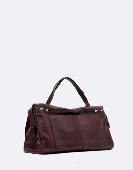 AllSaints Joan sac satchel rouge bordeaux, 4 de 4
