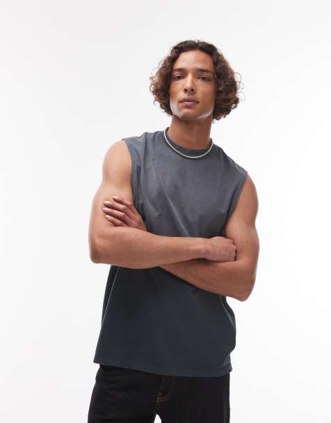 Allsaints jonah sl t-shirt in washed black - view 1