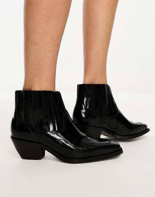 All saints best sale black ankle boots