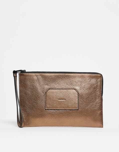 AllSaints Joshi large wallet in black - view 1