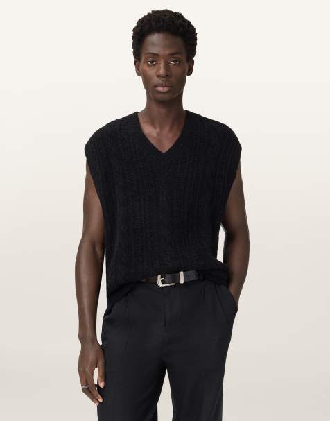 AllSaints – Josif – Tanktop in Schwarz - view 1