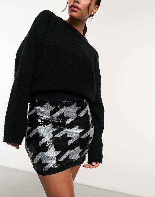 Allsaints sequin mini on sale skirt