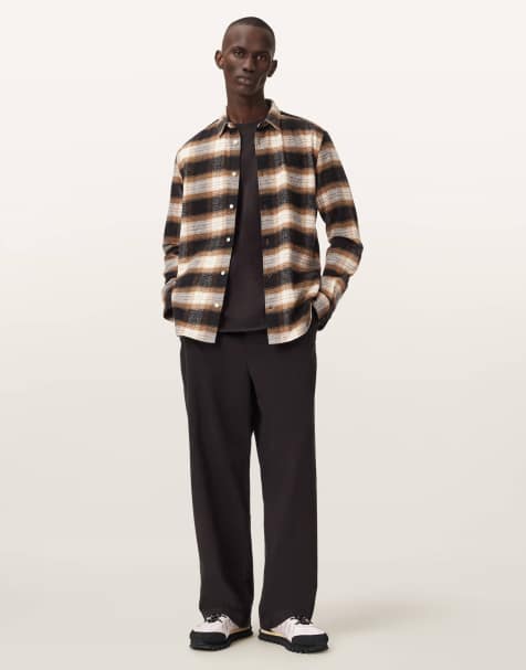 AllSaints – Juku – Hose in brüniertem Schwarz - view 1