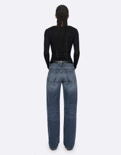 AllSaints Jules Langarm-Henley in Tiefschwarz, 2 von 7