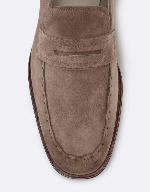 AllSaints Jules Loafer mit Ziernaht in Karoo-Braun, 3 von 6