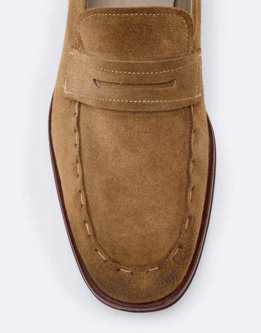 AllSaints Jules mocassin à surpiqûres marron tabac, 3 de 4