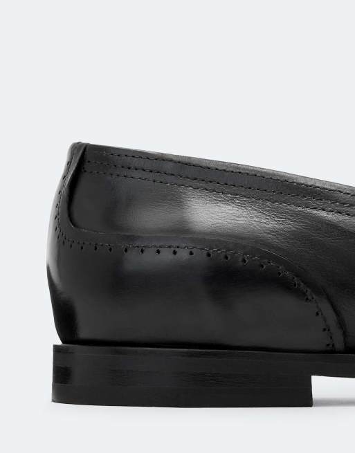 AllSaints Jules mocassin à surpiqûres noir, 4 de 4